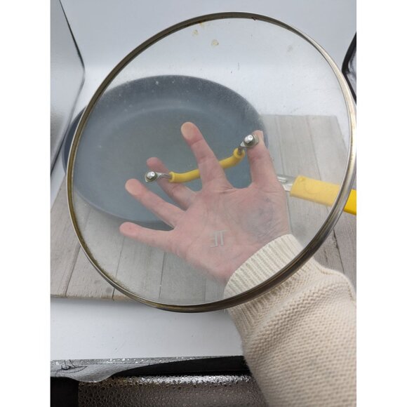 Todd English Limited Collection Green Pan 11" Frying Pan Skillet Lid Yellow - Picture 4 of 11